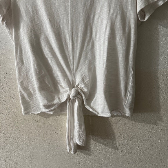 Theory Dorotea Tie Up White T-Shirt size Small - Picture 4 of 6